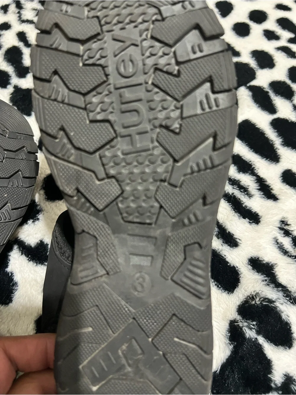 CLOSET CLEAN OUT - Hurley rubber sandals -Black Size 3